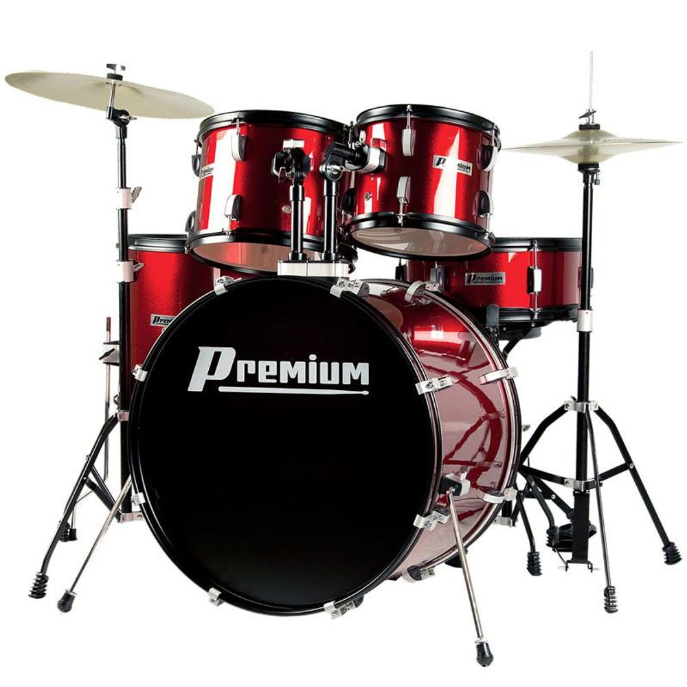 Bateria Acústica Premium DX722 Vermelha WR -| - Carneiro